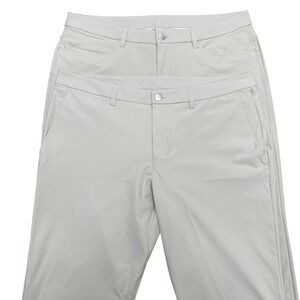 Bundle of 2 Lululemon ABC Slim Fit Pants Mens 38x28 Khaki Warpstreme 5-Pocket